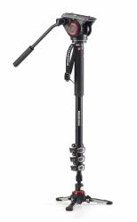 Manfrotto MVMXPRO500 monopod para cámara 1/4, 3/8" Aluminio Negro (XPRO Monopod+, 2100 g, 203 - cm, 5 kg - Warranty: 12M)