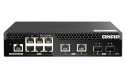 QNAP QSW-M2106R-2S2T switch Gestionado L2 10G Ethernet [100/1000/10000] 1U Negro 