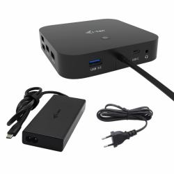 i-tec USB-C HDMI Dual DP Docking Station with Power Delivery 100 W + Universal Charger 100 W 