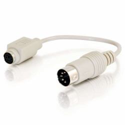 C2G 81499 cavo PS/2 0,15 m 6-p Mini-DIN Bianco, Beige (C2G 81499 PS/2 cable 0.15 m 6-p Mini-DIN White, Beige)