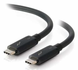 C2G 1 m Thunderbolt 3 20 Gbit/s Nero (C2G 1m Thunderbolt 3 Cable [20Gbps] â Thunderbolt Cable â 4K support â Black)