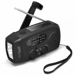Technaxx TX-238 Portátil Analógico y digital Negro (TECHNAXX HANDKURBEL UND)