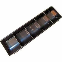 apg Solutions PK-15U-T5 bandeja para cajón portamonedas Plástico Negro (5 POCKET COIN TRAY FRO - ADJUSTABLE TILL)