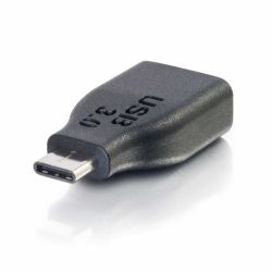 C2G Adaptador hembra USB C a A 3.0 (C2G USB C to USB A Adapter - USB C to USB Adapter - 5Gbps - Black - M/F - USB adapter - USB Type A [F] to USB-C [M] - USB 3.0 - black)