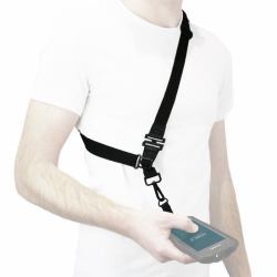 Mobilis 001084 correa Universal Poliéster Negro (UNIVERSAL BREAKAWAY SHOULDER - STRAP+TEXTILE HOOK 1 ATT. POINT)