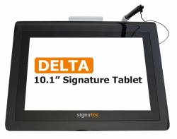 Signotec Delta 25,6 cm [10.1"] Negro TFT (Signature pad Delta - 10,1in color dislay - Power over Ethernet [PoE] - Warranty: 24M)