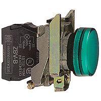 Schneider Electric XB4BVM3 indicador de luz para alarma 230-240 V Verde (Pilot light metal green)