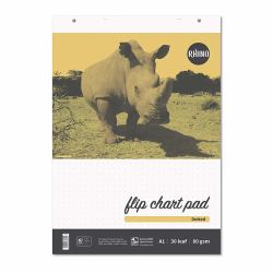 RHINO REDFC-2 blocco per lavagne e accessori 600 x 850 mm Nero, Bianco, Arancione (RHINO A1 Educational Dotted Flip Chart Pad 30 Leaf DLS20/B [Pack of 5])