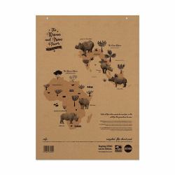 RHINO SRFC-4 blocco per lavagne e accessori 580 x 810 mm Marrone (RHINO A1 Recycled Flipchart Pad 40 Leaf S20/B [Pack of 5])