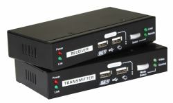 LevelOne KVM-9036 estensore KVM Trasmettitore e ricevitore (Kvm Over Cat.5 Extender - Warranty: 12M)