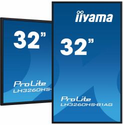iiyama LH3260HS-B1AG pantalla de señalización Pizarra de caballete digital 80 cm [31.5"] LED Wifi 500 cd / m² Full HD Negro Procesador incorporado Android 11 24/7 (32" ProLite LH3260HS Commercia...