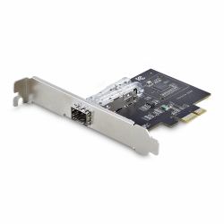 StarTech.com Scheda di Rete SFP GbE a 1 porta, PCIe 2.1 x1, Intel I210-IS, Controller 1GbE, 1000BASE rame/fibra ottica, NIC Gigabit Ethernet a porta singola, backplane desktop/server - Windows e Li...