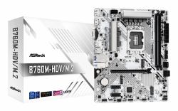 Asrock B760M-HDV/M.2 scheda madre Intel B760 LGA 1700 micro ATX (ASRock B760M-HDV/M.2 Intel 1700 Socket Motherboard, Micro-ATX, 2x DDR5 Slots, 2x M.2 Sockets, 2.5GbE LAN, 1x D-Sub / 1x DisplayPort ...
