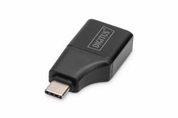 Digitus Adaptador 4K USB, USB-C/macho a HDMI A/hembra (USB-C AUF HDMI TYP-A ADAPTER 4K - 4K 30HZ ALUGEHUSE BLACK)