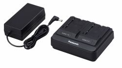 Panasonic AG-BRD50E cargador de batería Batería para videocámara CC (AG-BRD50E - Dual Battery Charger forh the AG-VBR battery series)