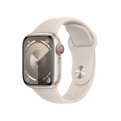 Apple Watch Series 9 41 mm Digital 352 x 430 Pixeles Pantalla táctil 4G Beige Wifi GPS [satélite] (APPLE WATCH SERIES 9 CELLULAR 41MM STARLIGHT AI STAR SB S/M)