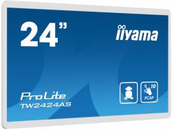 iiyama TW2424AS-W1 pantalla de señalización Pantalla plana para señalización digital 60,5 cm [23.8"] Wifi 250 cd / m² 4K Ultra HD Negro Pantalla táctil Procesador incorporado Android 24/7 (ii...