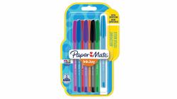 Papermate InkJoy 100ST Colores surtidos Bolígrafo Medio 8 pieza[s] (Paper Mate 1956737 InkJoy 100 Ball Pen Medium Tip Assorted Colours Pack of 8)