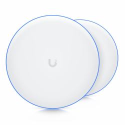 Ubiquiti Building Bridge XG Bridge di rete 6000 Mbit/s Bianco (Ubiquiti UniFi Building Bridge XG - Bridge wireless - 10GbE - Wi-Fi 5, 802.11ad [WiGig] - 5 GHz, 60 GHz [pacchetto di 2] - per Ubiquit...