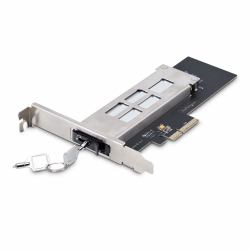 StarTech.com Rack rimovibile per SSD M.2 NVMe a PCIe x4 / Backplane mobile per slot di espansione PCI Express, Installazione senza attrezzi, Alloggiamento PCIe 4.0/3.0 Hot-Swap, Blocco a chiave (St...
