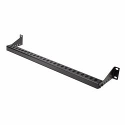 StarTech.com Pannello passacavi montabile a rack 1U con profondità regolabile, Guida di supporto per cavi per server/armadi rack da 19", Cable management panel per pannelli patch/switch/PDU (1U RA...