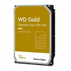 Western Digital Gold HDD WD SATA di classe enterprise (WD Gold WD142KRYZ - HDD - Enterprise - 14 TB - interno - 3.5" - SATA 6Gb/s - 7200 rpm - buffer: 512 MB)