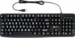 Geemarc Telecom K-HV-BW teclado Universal USB QWERTY Inglés del Reino Unido Negro 