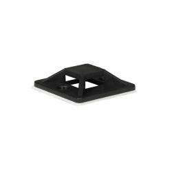 Lanview LVT-CABLEMOUNT-50B presilla Polipropileno [PP] Negro 50 pieza[s] (Self-adhesive Zip Tie Mounts, - 25mm x 25mm, 50pcs, Black - Warranty: 300M)