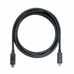 QNAP CAB-TBT4-2M Cavo Thunderbolt 40 Gbit/s Nero (QNAP CAB-TBT4-2M - Cavo USB - USB-C [M] a USB-C [M] - Thunderbolt 4 - 2 m - attivo, velocitÃ  di trasferimento dati fino a 40 Gbps)