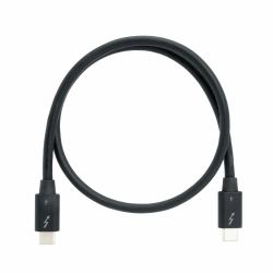 QNAP CAB-TBT4-0M5 Cavo Thunderbolt 0,5 m 40 Gbit/s Nero (QNAP CAB-TBT4-0M5 - Cavo USB - USB-C [M] a USB-C [M] - Thunderbolt 4 - 50 cm - passivo, velocitÃ  di trasferimento dati fino a 40 Gbps)