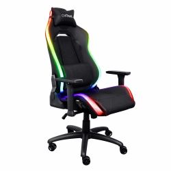 Trust GXT 719 Ruya Silla para videojuegos de PC Asiento acolchado Negro (GXT719 RUYA RGB GAMING - CHAIR BLACK)