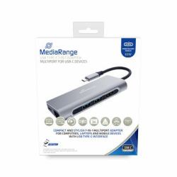 MediaRange MRCS510 base para portátil y replicador de puertos USB 3.2 Gen 1 [3.1 Gen 1] Type-C P...