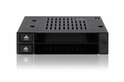 Icy Dock MB522SP-B docking station per unità di archiviazione Nero (Storage Drive Docking Station - Black - Warranty: 24M)