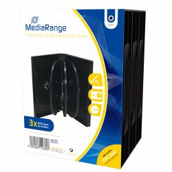 MediaRange BOX35-8 custodia CD/DVD Custodia Jewel 8 dischi Nero (Optical Disc Case Jewel Case - 8 Discs Black - Warranty: 12M)