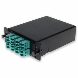 AddOn Networks ADD-4BAYC2MP8LCDM4 accesorio para panel de conexiones (4 Bay Cassette 2x 12 Fiber MPO In 8 LC Duplex Out Multi mode Duplex OM4)