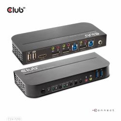 CLUB3D CSV-7210 interruptor KVM Negro 
