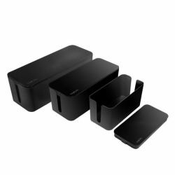 Cable box set, 3 sizes, black - Warranty: 48M