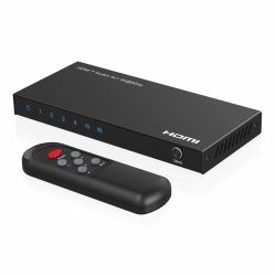 Microconnect MC-HDMISWITCH0401-4K video switch (4K@60Hz HDMI Switch 4x1, HDCP - 2.2, w/ Remote control - Warranty: 300M)