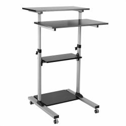 ROLINE 17.02.1547 soporte y montura para estación de trabajo/PC todo en uno 60 kg Aluminio, Negro (PC STANDING WORKSTATION BLACK / - GRAY)