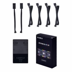 Lian Li 12SLIN-CONT3B accesorio o pieza de sistema de refrigeración para ordenador Controlador de ventilador (Lian Li UNI HUB SL INF Connect 3 Controller - Black)