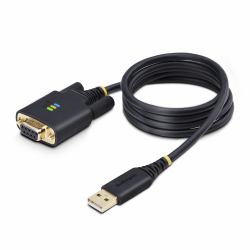 StarTech.com Cavo da USB a Seriale Null Modem da 1m, Adattatore USB a RS232, Viti/Dadi DB9 intercambiabili, ritenzione COM, FTDI, Protezione ESD di livello 4, Windows/macOS/ChromeOS/Linux, Struttur...