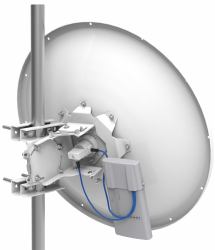 Mikrotik mANT30 PA antenna di rete RP-SMA 30 dBi (mANT 30dBi 5Ghz Parabolic Dish - antenna with precision aligmne - Warranty: 15M)