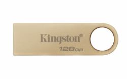 Kingston Technology DataTraveler 128GB 220MB/s Drive USB 3.2 Gen 1 in Metallo SE9 G3 (128GB SE9 G3 PEN USBA 3.2 GOLD CASE)