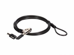 Conceptronic CUSTODIO02BS cable antirrobo Negro 1,8 m (Keyed Laptop Lock, Standard - Security Slot, 1.8M - Warranty: 12M)