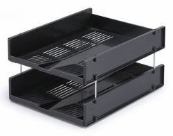 Durable 1700784058 bandeja de escritorio/organizador Plástico Gris (Durable OPTIMO A4 Letter Tray)
