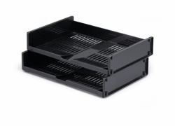 Durable 1700801058 bandeja de escritorio/organizador Poliestireno Negro (Desk Tray/Organizer - Polystyrene Black - Warranty: 12M)