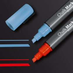 Sigel GL183 marcador de tiza Cincel Azul claro, Rojo 2 pieza[s] (Chalk Marker RedBlue Chisel Tip 1-5mm [2] - GL183)