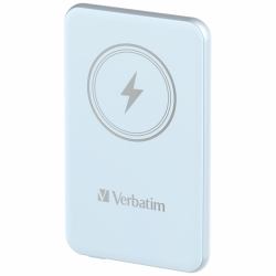 Verbatim Charge 'n' Go Polímero de litio 5000 mAh Cargador inalámbrico Azul (Verbatim Charge Go Mag Wless PB 5000 Blu)