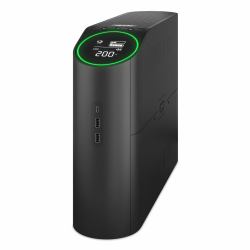 APC Back-UPS Pro BGM2200B-GR - 2200VA/1320W, 4 salidas Schuko y 2 salidas C13, 3 cargadores USB, puerto de datos USB (BACK-UPS PRO 2200VA FOR GAMING - 230V PURE SINEWAVE LCD BLACK SCH)