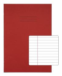 RHINO VDU080-200-4-C libro de ejercicios (RHINO 13 x 9 A4+ Oversized Exercise Book 80 Page Red F8M [Pack of 50])